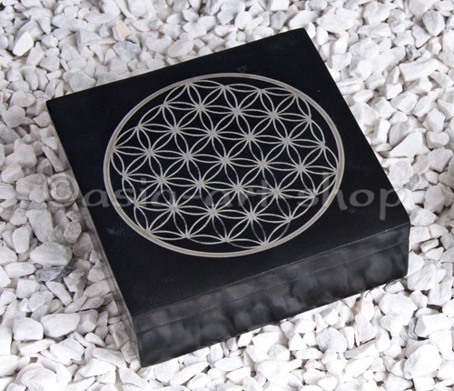 stone box-Flower of life - square