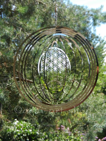 Flower of Life Mobile with crystals