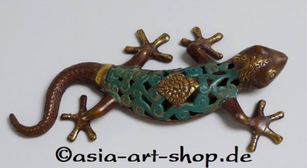 Gecko bronze, antique finish
