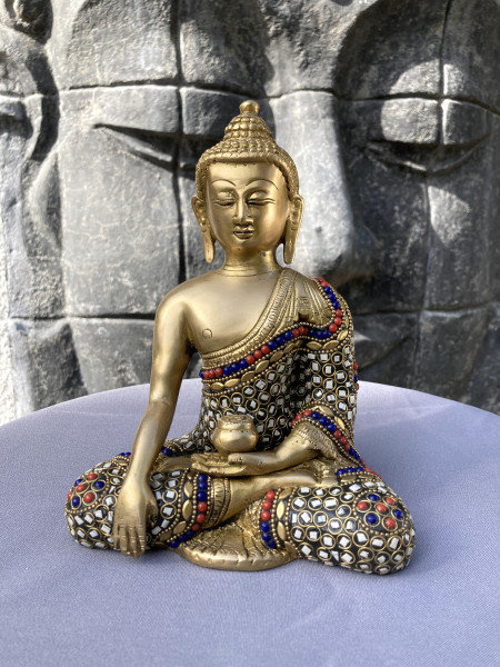 Buddha Shakyamuni aus Messing