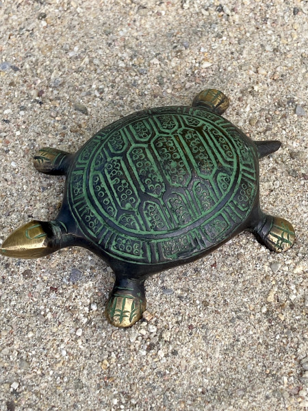  Schildkröte, Messing antik